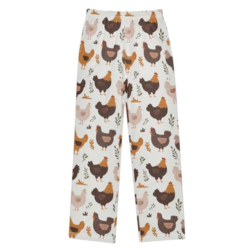 Pajama Bottoms, Pajamas Long Pant Farm Cute Rooster Lounge Wear Casual Sleep Pants Soft Pjs Sleepwear