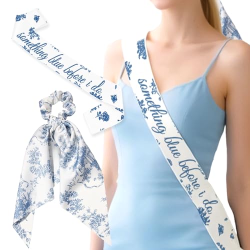 JeVenis Blue Bride to Be Sash Something Blue �u���C�_���V�����[�A�N�Z�T���[ �o�b�n�p�[�e�B�[�f�R���[�V���� �u���C�Y���C�h �M�t�g ����p�[�e�B�[�p�i