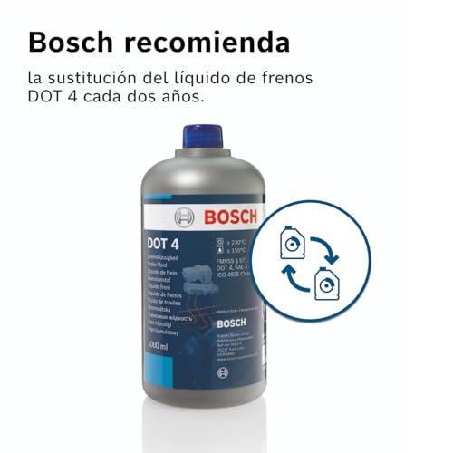 Miniatura 6 de Bosch Líquido De Frenos Dot 4, 1 L - Para Vehículos Fabricados Antes De 2010 - Adecuado Para Frenos Abs De Primera Generación