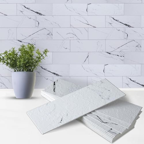 Artemuro 40PCS Peel and Stick Backsplash for Kitchen, 3" x