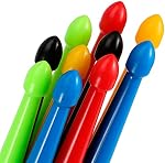 MUKCHAP Drum Sticks,10 Pairs 5A Nylon Drumsticks for Drum Set Light Durable Plastic Exercise Non-slip Handles Drum Sticks for Adults Musical Instrument Percussion Accessories,5 colors