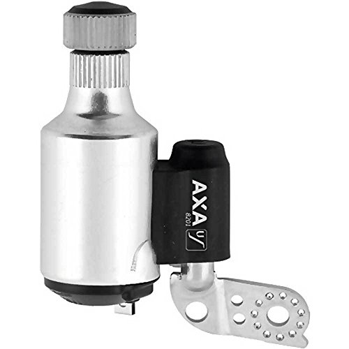 AXA, Dinamo 8201 in alluminio, color Argento, migliori prestazioni a bassa velocità, con protezione da sovratensione, 4, 6 V/3 W, a sinistra
