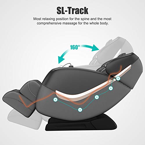 Real Relax Massage Chair, Full Body Zero Gravity Massage Chairs, Sl Track Shiatsu Massage Recliner Chair With Heat Body Scan Thai Stretch, X1 #TOP1