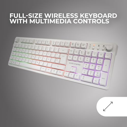 Combo gaming inalámbrico Mars Gaming MCPWX para jugar sin cables 3