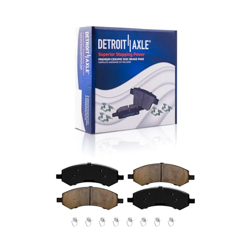 Detroit Axle - Front Brake Kit for 05-11 Dodge Dakota Mitsubishi Raider Ram Dakota Replacement 2005 2006 2007 2008 2009 2010 2011 Disc Brake Rotors Ceramic Brakes Pads - Image 5