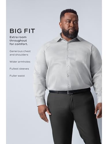 Image of Van Heusen Men's Big Fit Poplin Dress Shirt (Big & Tall)