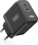 ✅【Was Sie Erhalten】GaN 45W Dual-USB-C-Ladegerät x 1, Bedienungsanleitung x 1, 30-Tage-Geld-zurück-Garantie sowie lebenslange technische Unterstützung. Wenn es innerhalb von 3 Jahren ein Qualitätsproblem gibt, bitte kontaktieren Sie uns direkt und wir werden Ihnen einen neuen Ersatz schicken!