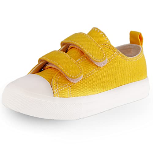 Toddler Boys and Girls Low Top Canvas Adjustable Strap Sneakers