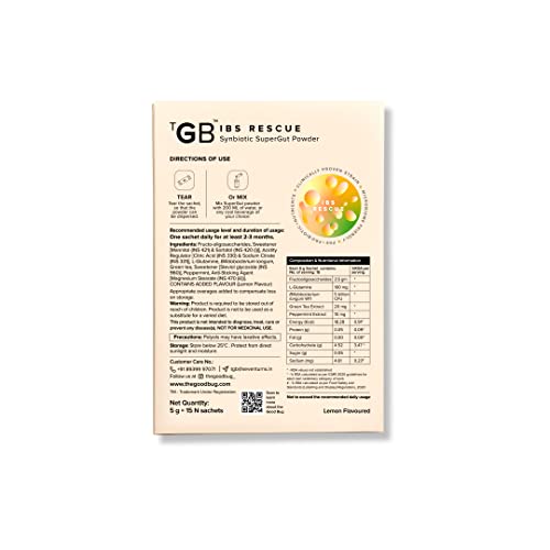 Image of The Good Bug Ibs Rescue C Supergut Powder For Constipation Relief & Irritable Bowel Syndrome|Pre & Probiotic Supplement|5 Billion Cfu Of Clinically Proven Strains|30 Days Pack