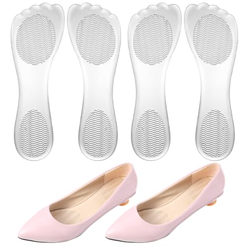 2 pares plantillas gel transparentes para tacones mujer