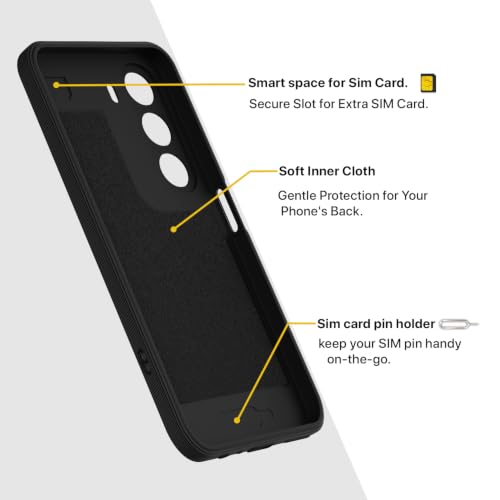 Image of Outlouders Back Cover for Realme C100x | Soft Matte Silicone | Slim Fit | Magnetic-Safe Logo Design (Magnetic-Safe Not Compatible) | Shockproof | Camera Protection Bumper Case (Black)
