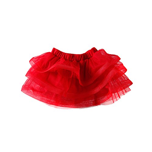 Mud Kingdom Little Girls' Cartoon Cute Set T-Shirt And Tutu Skirt Outfit 4T Red #TOP2