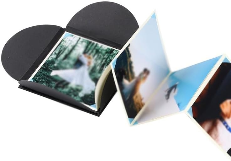 Cover DIY Text Hand Pull Paper Folding Accordion Postcard Memorial Album