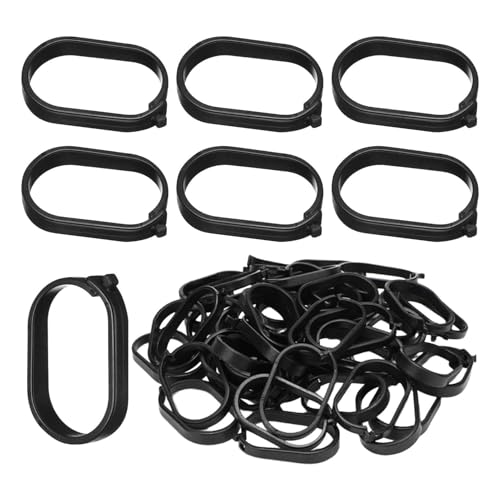 Ganchos para cortinas antidesgaste para arreglar canopias de patio y ducha 2