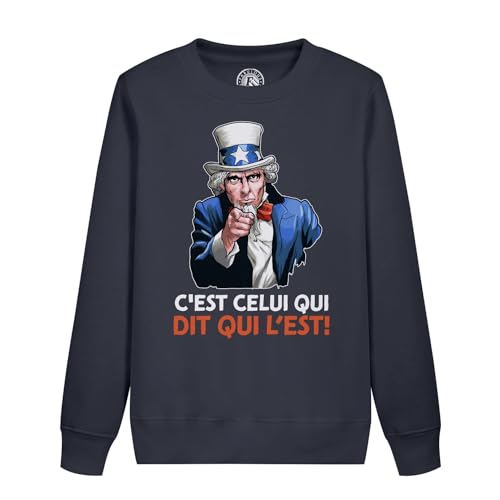 Sweatshirt enfant humour C'est celui qui dit qui l'est vêtement enfant molletonné rigolo