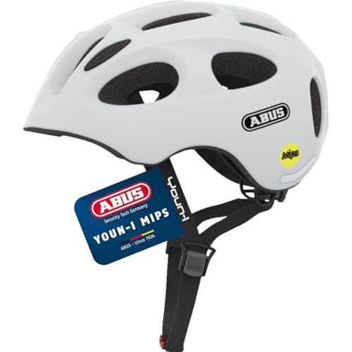 ABUS Kinderhelm Youn-I MIPS - Fahrradhelm mit Licht, Reflektoren und...