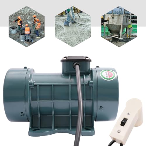 370 W/550 W Vibration Motor,110v 50Hz 2840 rpm IP44 Electric Vibrating Motor Concrete Vibrator Industrial Vibration Motor Concrete Cement Intensive Vibrator Motor (550 W Blue) - Thumbnail 2