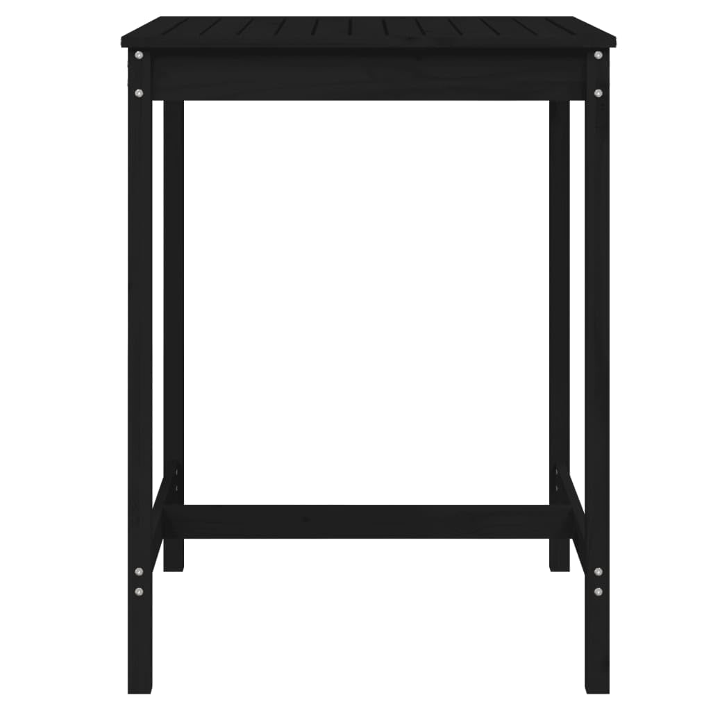 Générique Stół ogrodowy z litego drewna sosnowego 82,5x82,5x110 cm | Stabilna rama, wytrzymała góra, na taras balkonowy, instrukcja montażu w zestawie