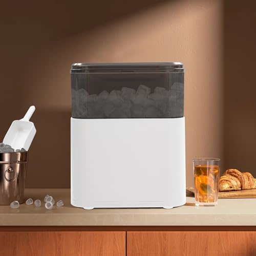 Máquina de hielo portátil blanca de mostrador miniatura 3