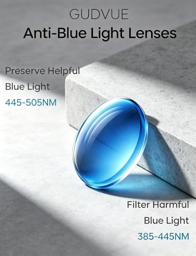 Image of GUDVUE Blue Light Blocking Glasses for Woman /Women Metal Lightweight