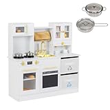 cucina ikea usata subito CONFIGURAZIONE CUCINA A TUTTO TONDO: Questa cucina simulata comprende forno a microonde, macchina del caffè, lavello e rubinetto realistici, abbinati a un set completo di mini utensili da cucina, coprendo le funzioni fondamentali di una cucina reale. I bambini possono interagire con azioni come “lavare i piatti con il rubinetto” o “riscaldare nel microonde”, sviluppando naturalmente l’interesse per le faccende domestiche e acquisendo consapevolezza della vita quotidiana
