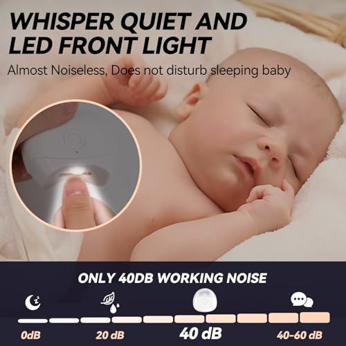 image for YANWEI Automatic Electric Nail Clipper with LED Light & 2 Speeds with 