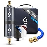 Alb Filter FUSION Trinkwasserfilter Active Titan + Nano–Doppelstufiger Wasserfilter – Reduktion von Schadstoffen, Mikroplastik & mehr – Mobil Gardena Anschluss-Set – Made in Germany