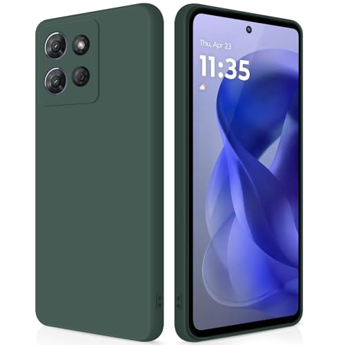 Coque Moto G Power 5G 2025 silicone vert GiiYoon protection intégrale antichoc