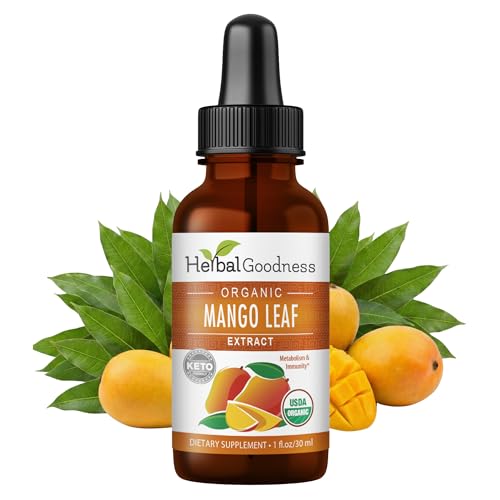 Herbal Goodness Organic Mango Leaf Extract Liquid | Metabolism &