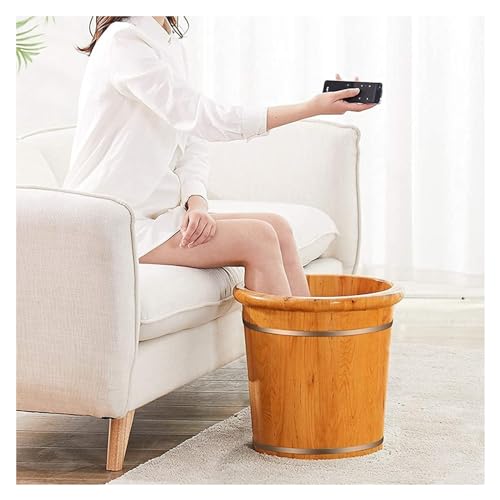 Bañera para pies de madera maciza con masaje miniatura 3