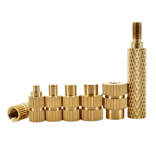 Split Bolt Wire Connector 5PCS Brass Heating Soldering Iron Tip Tool Insert Nut For Plastic 3d Printing Holt Melt Implant Connector(M3)