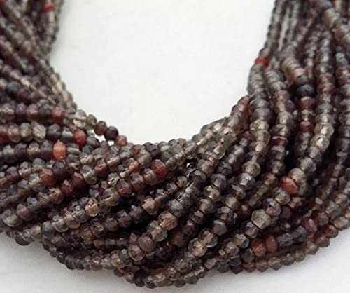 Perles de scapolite 3mm en rondelles facettées pour réparer et enfiler vos bijoux fins