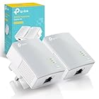 TP-Link TL-PA4010KIT AV600 Powerline Adapter Starter Kit, HomePlug AV2 Powerline Network Adapters, One-Button Security, 300 Meters Range, Energy Saving, No Configuration Required, Plug and Play