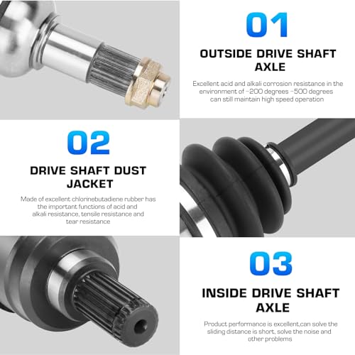 Front Rear CV Axle Set