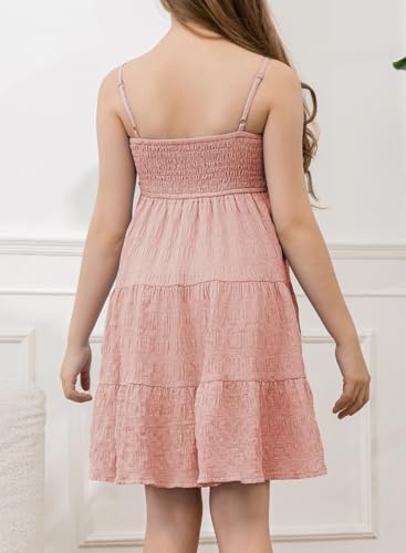 blibean Girls Summer Sundress Tween Sun Dresses Size 6-15 Years Old3