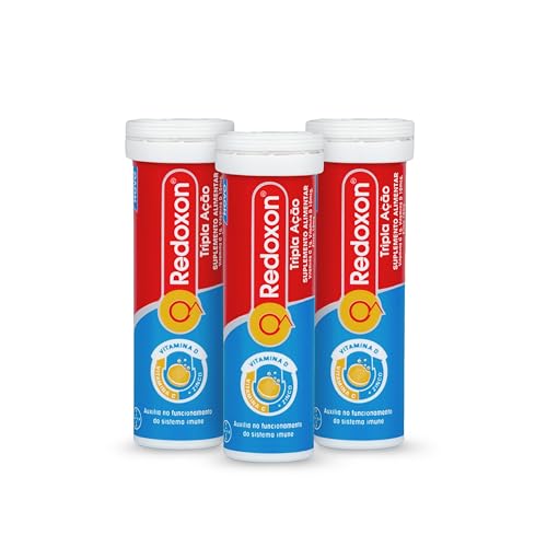 Redoxon Vitamina C, Vitamina D e Zinco 30 Comprimidos Efervescentes, Tripla Ação