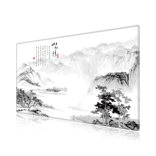 Tapis de souris gaming grand format LL-COEUR mousepad antidérapant 600x400 mm