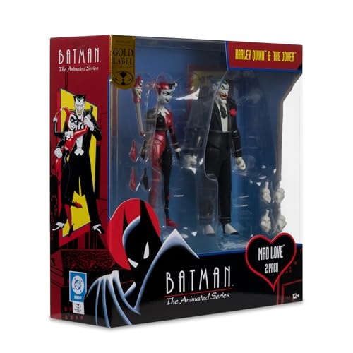 McFarlane Toys - Batman: The Animated Series Harley Quinn and The Joker (Mad Love 2 Pack) 6in Action Figures Gold Label by McFarlane Toys - Image 4