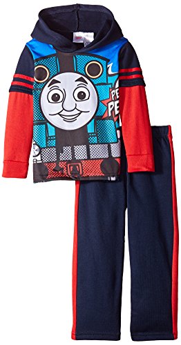 Thomas & Friends Boys' 4-7 Hooded Sublimated Fleece Set