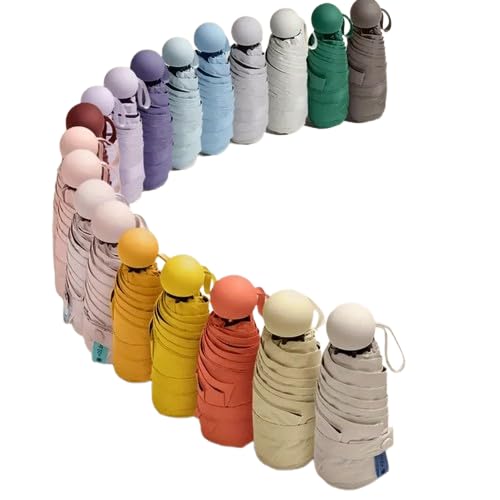 Guarda chuva pequeno sombrinha de Bolso Compacto e Dobr?vel com Prote??o UV, Leve e Port?til, Inclui Estojo (ALEAT?RIO)