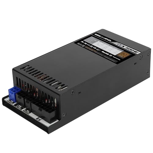 Image of 500W 1U /Flex ATX /Mini ITX Power Supply, 80+ Bronze Certified Fully Modular Active PFC Full Range 90-264V PSU, Suitable for Mini Server NAS HTPC Rackmount PSU