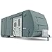 KING BIRD Travel Trailer RV Cover Extra-Thick 4 Layers Anti-UV Top Panel, Durable Camper Cover, Fits 24'-27' Motorhome -Breathable, Water-Proof, Rip-Stop with 2Pcs Extra Straps & 4 Tire Covers