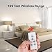 BN-LINK Wireless Remote Control Electrical Outlet Switch for Lights, Fans, Christmas Lights, Small Appliance, Long Range White 10A/1200W, 1 Remote + 1 Outlet