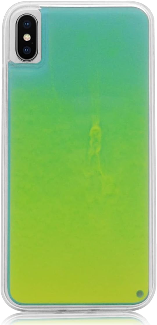 Losin Fluorescent Case Compatible with iPhone Xs Max - Luxury Glow in The Darkness Noctiluncent Liquid Luminous Sand Hard PC + Soft TPU