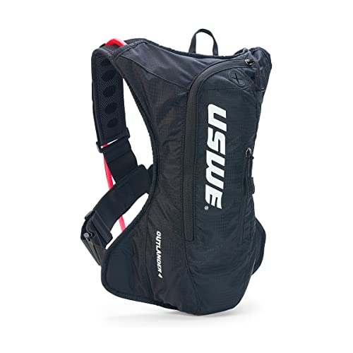 USWE Outlander Mochila de hidratación, Unisex Adulto, Negro, 4 litros
