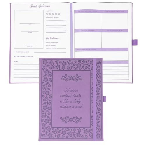 Steel Mill & Co. Reading Review Journal, Bookish Quote (Purple)