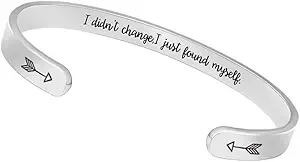 Btysun Bracelets for Women Mothers Day Bracelet Gifts from Daughter Inspirational Gifts for Women Graduation Gifts for Her Motivational Birthday Cuff Bangle Friendship Personalized Mantra Jewelry…