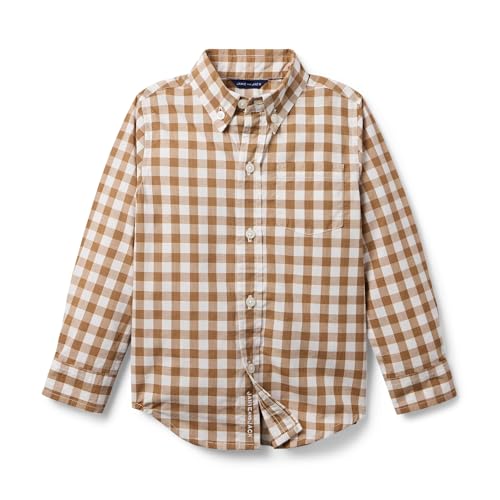 Janie and Jack Boys' Gingham Button Down Shirt (Toddler/Little Big Kid)