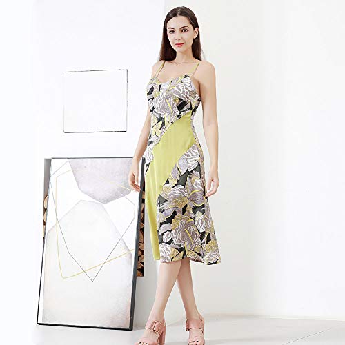 Robe sans manches doree Royal Smela taille L au design fluide