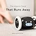 CLOCKY Extra Loud Alarm Clock for Heavy Sleepers on Wheels Rolls Runs Away Vibrating, Easy to Set Super Smart Snooze Digital Bed Shaker Alarm Clock Funny Gift for Adults Kids Teens Bedrooms (Black)